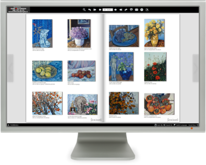 Il catalogo multimediale è un libro elettronico sfogliabile. Può contenere un numero illimitato di pagine e fotografie.
