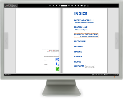 Il catalogo multimediale è un libro elettronico con indice iperlink rimanda a capitoli e pagine successive all'interno del libro elettronico