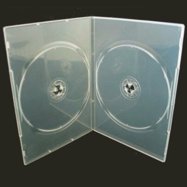 BOX DVD 7 MM DOPPIO TRASPARENTE