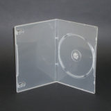 BOX DVD 7 mm singolo trasparente , macchinabile alta qualità . Usato dalle gallerie d'arte per il catalogo multimediale